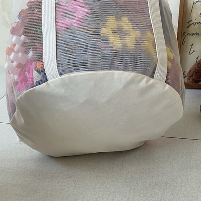 韓系網眼抽繩束口玩具收納袋8