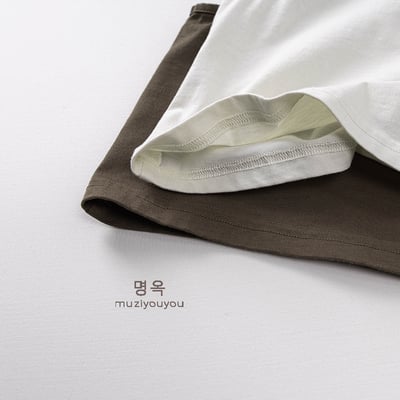 日系棉質貼布插畫無袖背心7