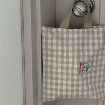 韓系格子收納包8