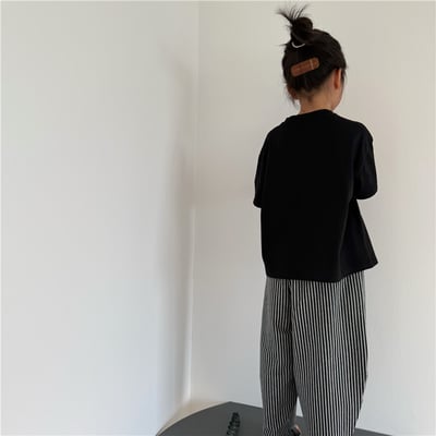 韓系特色斜拼釦上衣13