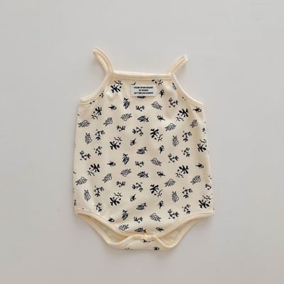 小清新棉質背心式包屁衣7