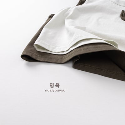 日系棉質貼布插畫無袖背心5