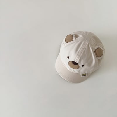 熱銷~韓系小熊表情鴨舌帽2