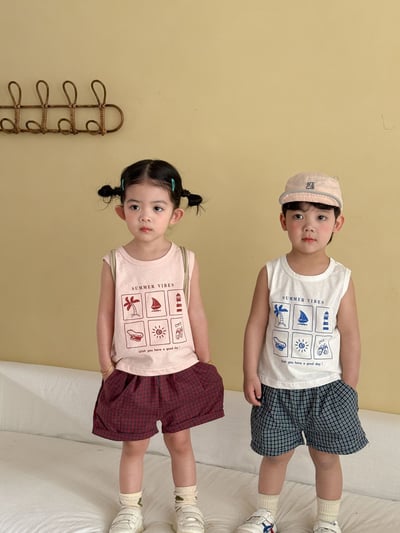 夏季六宮格背心套裝21