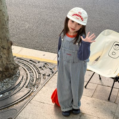 韓系工裝吊帶褲9