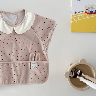 韓國ins防油水娃娃領圍兜兜16