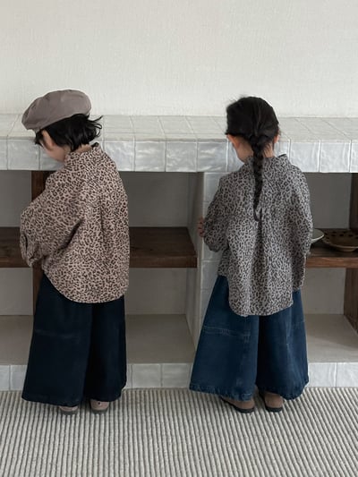 韓系經典豹紋襯衫8