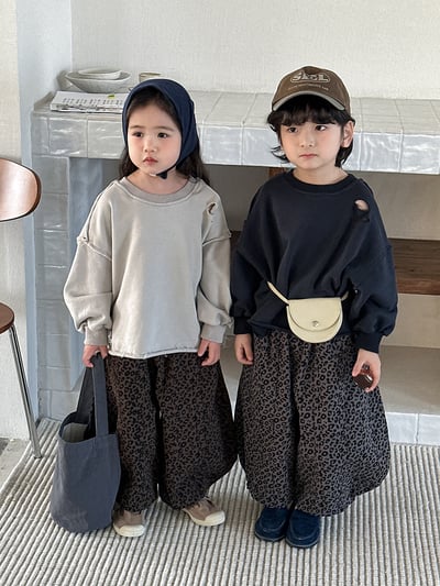 韓系個性破洞毛圈簡約上衣7