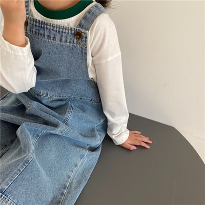 韓系小眾版型牛仔吊帶褲10