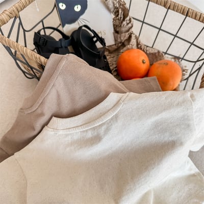 小動物刺繡口袋短版上衣7