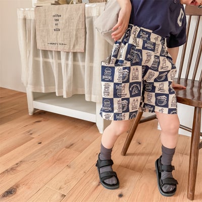 速食大格子口袋短褲22