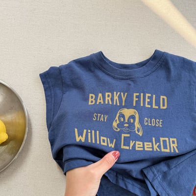 美式小狗落肩T10