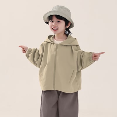 日系簡約薄外套1