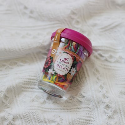 韓系小罐綁髮橡皮筋(外出攜帶方便)11