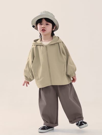 日系簡約薄外套2