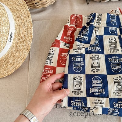 速食大格子口袋短褲8