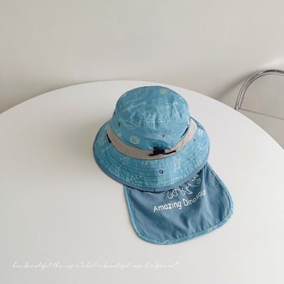 恐龍插畫速乾防潑水遮陽漁夫帽6