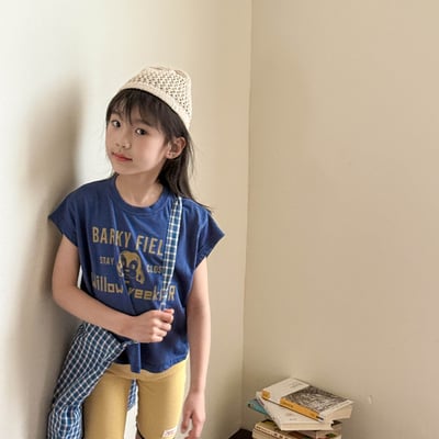 美式小狗落肩T21