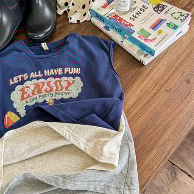 推 ♡ 美式毛捲邊落肩T3