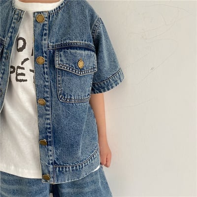 韓系復古牛仔外套6