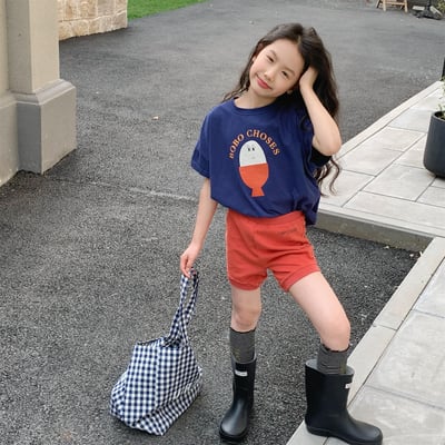 cute塗鴉短版寬鬆T19