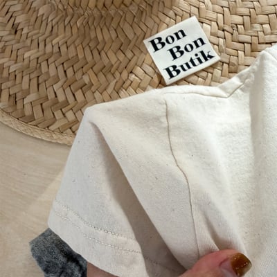 韓系塗鴉落肩寬鬆T9