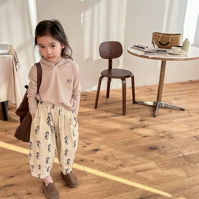 推 ♡ 韓系滿版企鵝長褲23