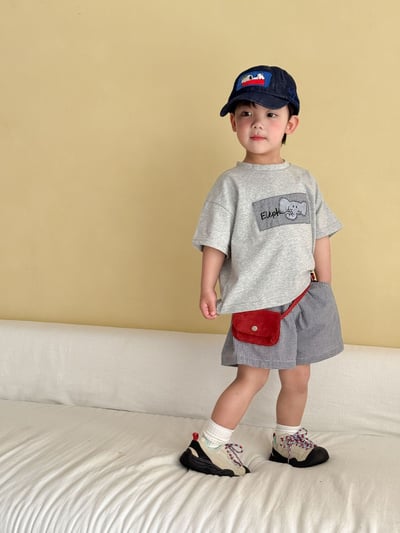 幼稚園穿搭格子拼布系列23