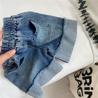 推 ♡ 韓系復古拼色牛仔褲5