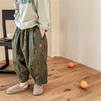 推 ♡ 韓系滿版企鵝長褲18