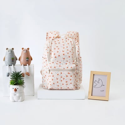 斜背開口PU防水幼稚園後背包10