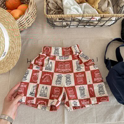 速食大格子口袋短褲11