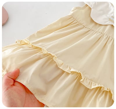 可愛花邊領小刺繡蛋糕洋裝7