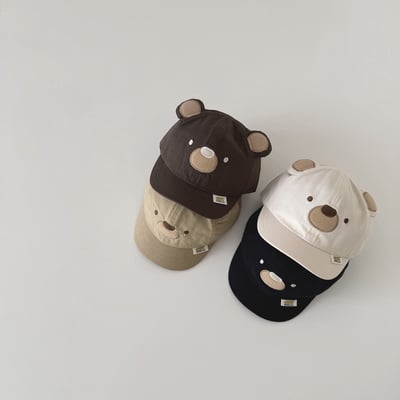 熱銷~韓系小熊表情鴨舌帽5