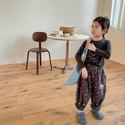 韓系法鬥刺繡花朵長褲18