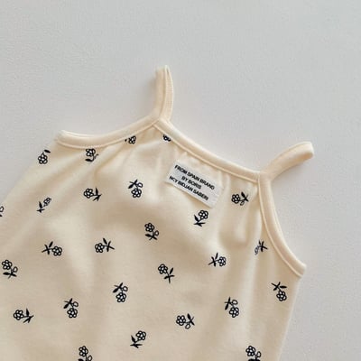 小清新棉質背心式包屁衣4