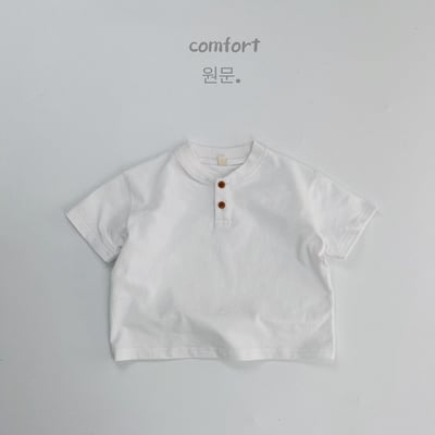 韓系短領雙釦素色上衣12