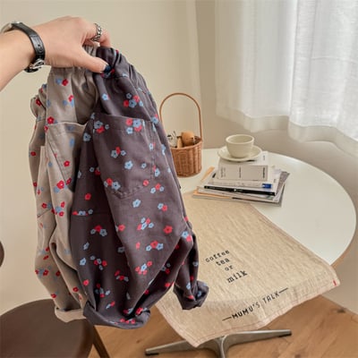 韓系法鬥刺繡花朵長褲14