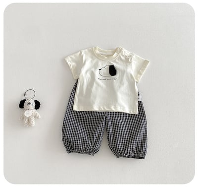 大耳朵小狗格子套裝5