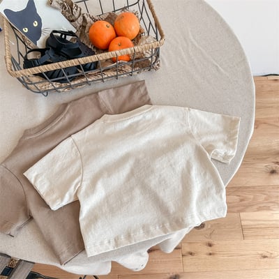 小動物刺繡口袋短版上衣4