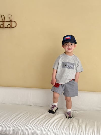 幼稚園穿搭格子拼布系列21