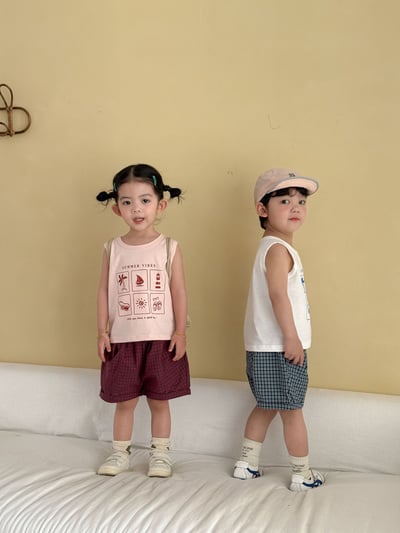 夏季六宮格背心套裝23