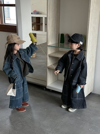 日系明線車縫個性牛仔套裝6