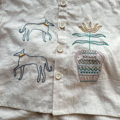 民俗風刺繡棉麻手足套裝4