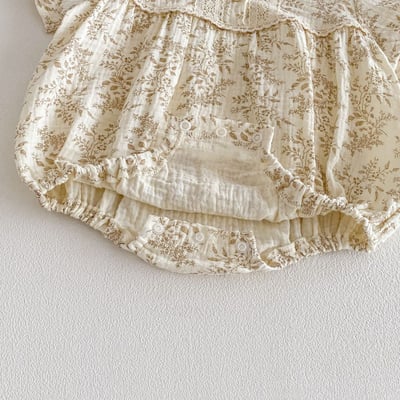 韓系棉質碎花包屁衣2