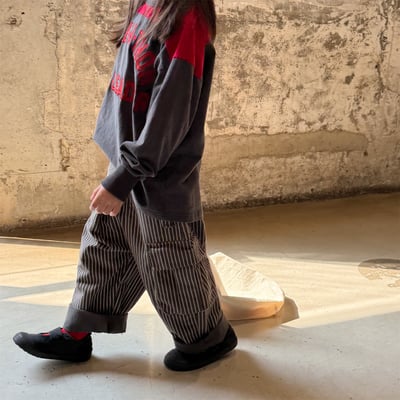 推 ♡ 韓系水洗棉刺繡工裝褲24