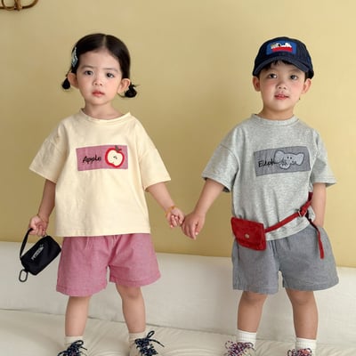 幼稚園穿搭格子拼布系列1