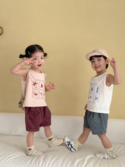 夏季六宮格背心套裝22