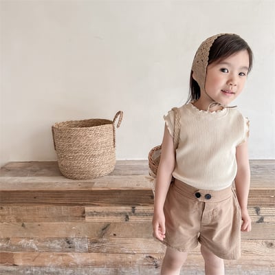 熱銷 ⛧ 坑條木耳邊打底衣1