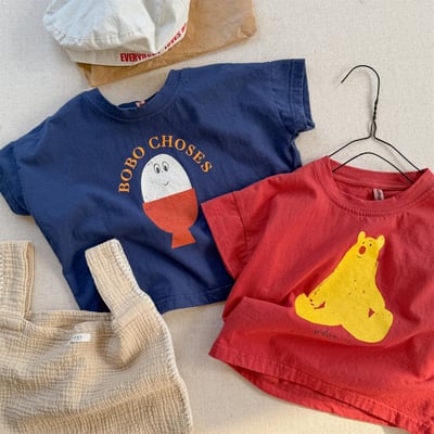 cute塗鴉短版寬鬆T1